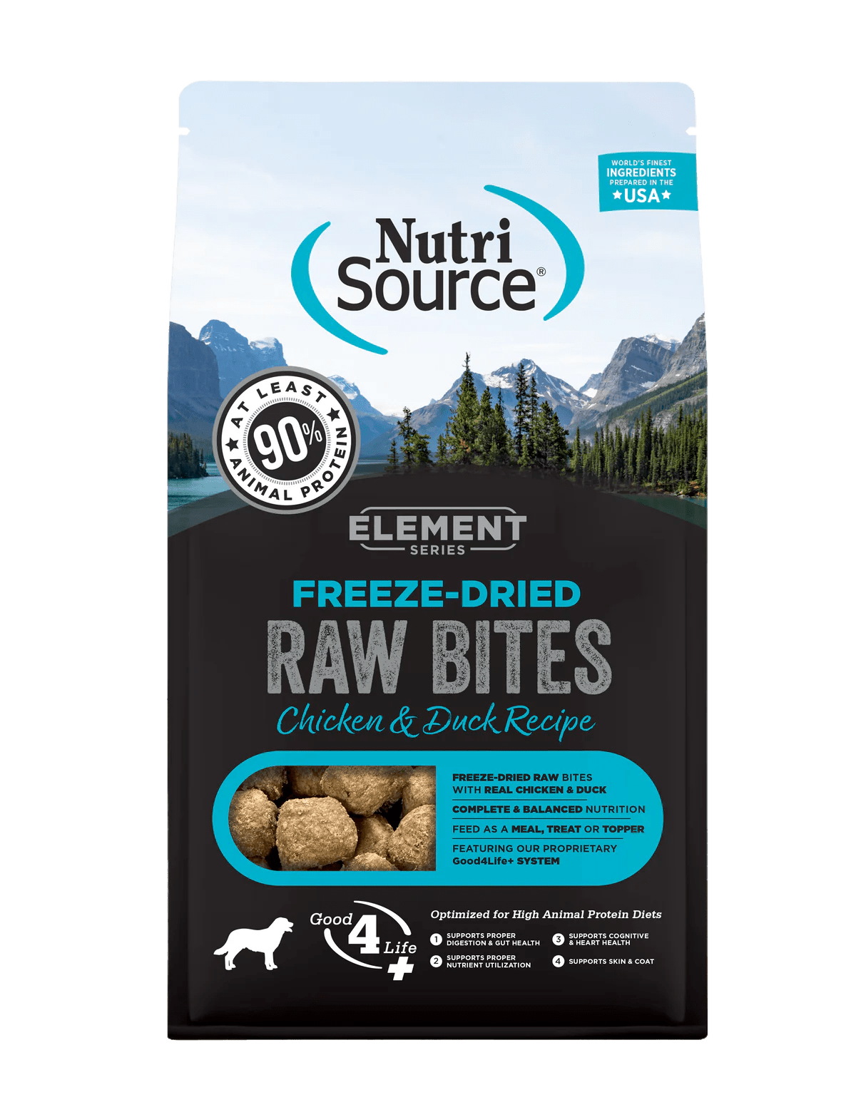 NutriSource Element Freeze - Dried Raw Bites Chicken & Duck 2.5 oz - Happy Pet