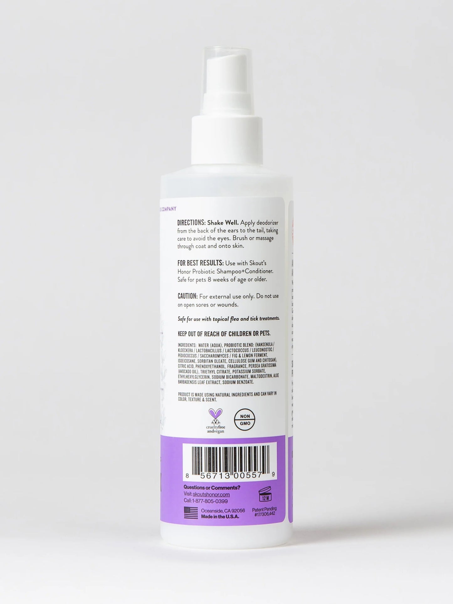 Skout's Honor Probiotic Deodorizer Lavender 8 oz - Happy Pet