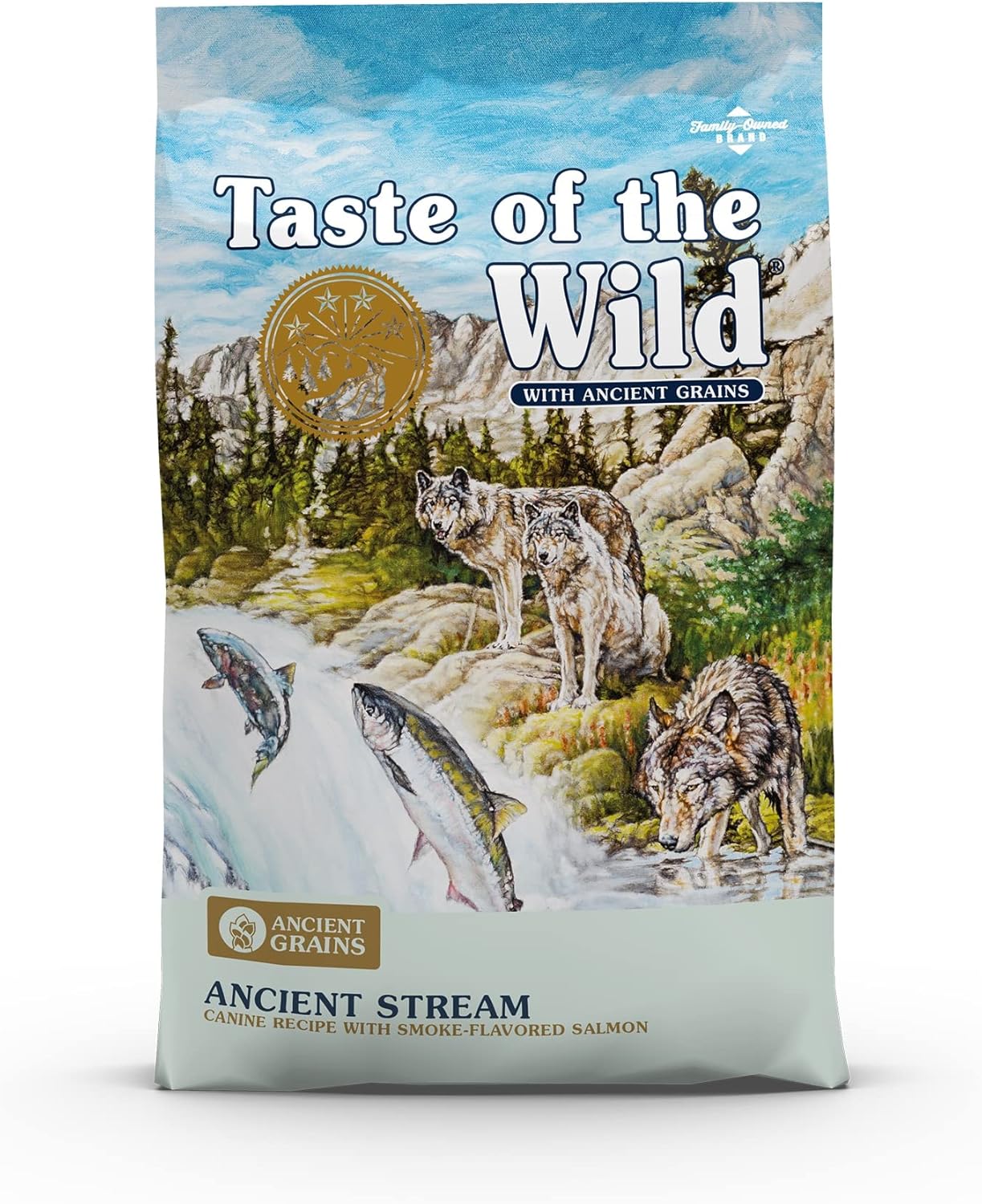 Taste of the Wild Ancient Stream Ancient Grains Dry Dog Food 5 lbs - Happy Pet