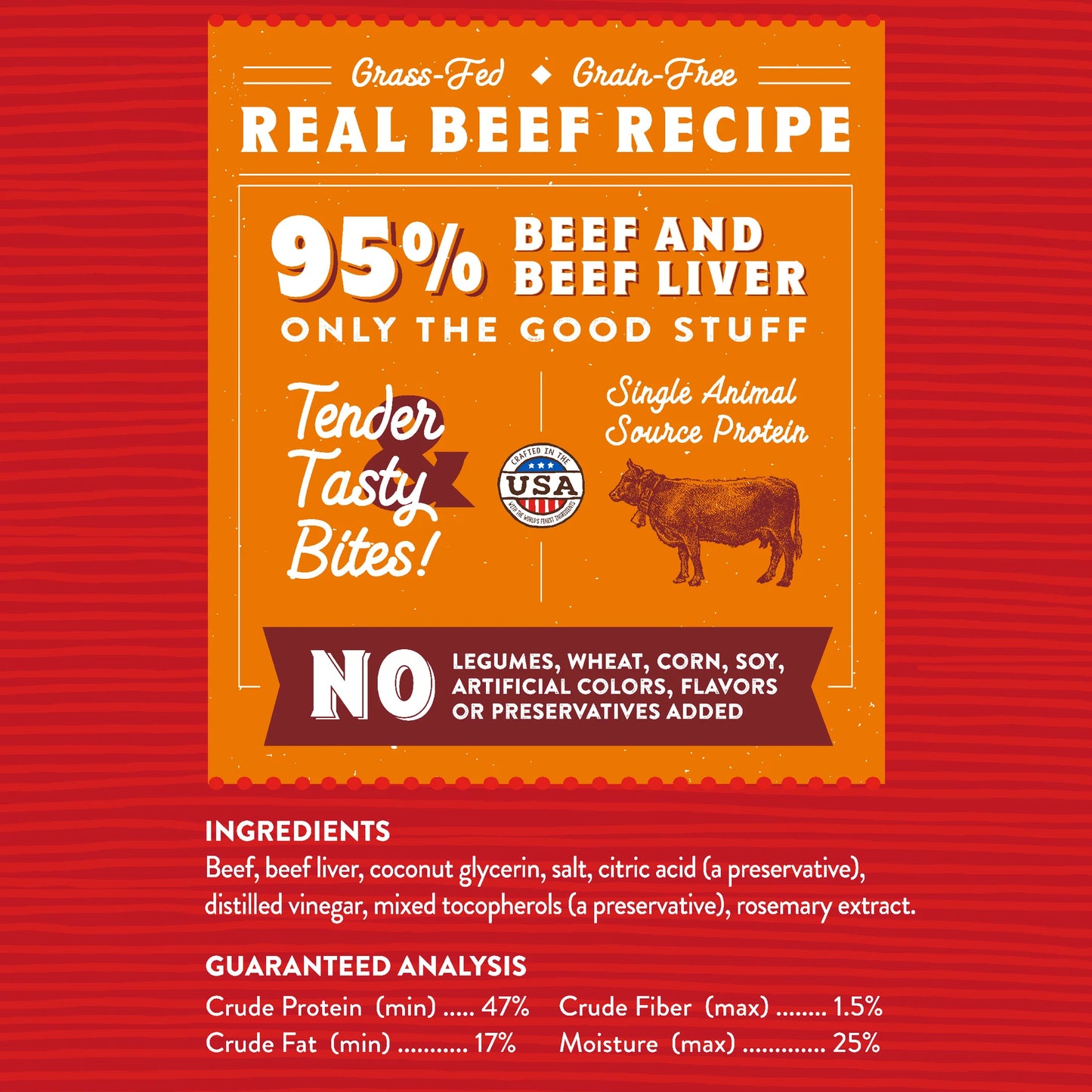 Stella & Chewy's Just Jerky Bites Beef 6 oz - Happy Pet