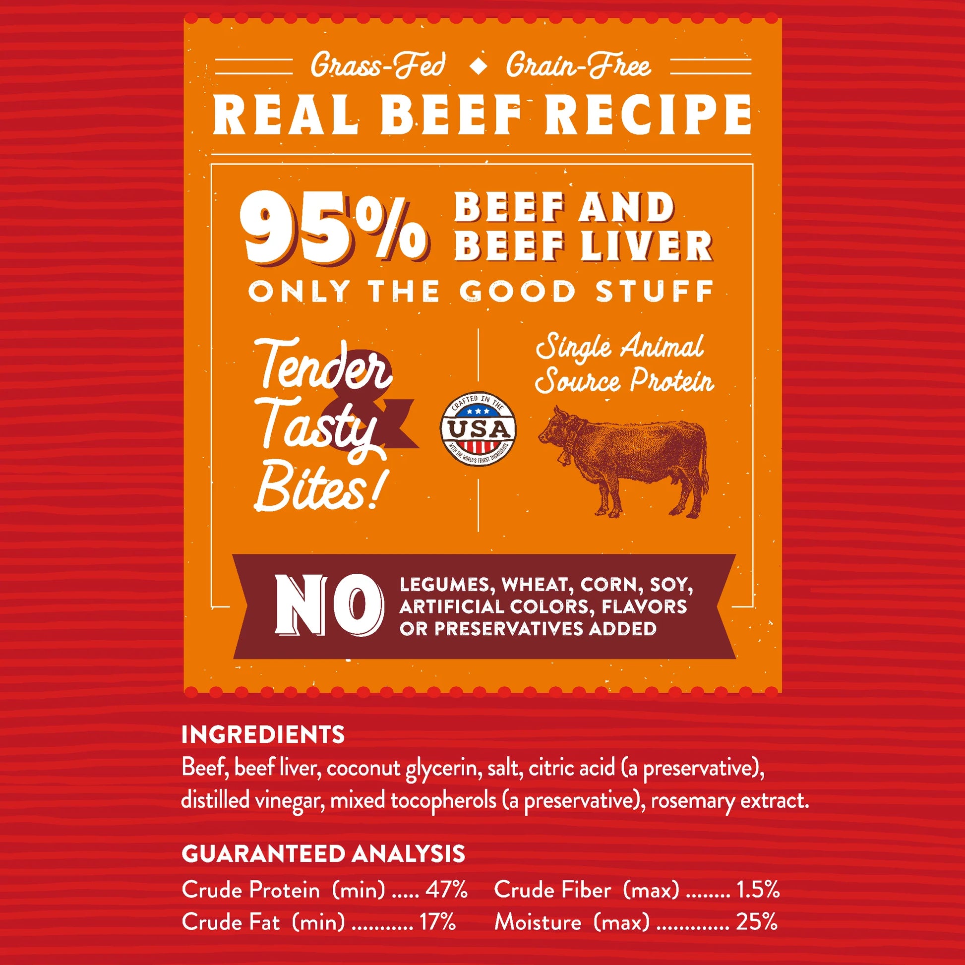 Stella & Chewy's Just Jerky Bites Beef 6 oz - Happy Pet