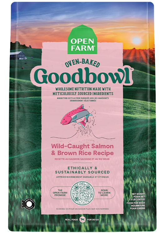 Open Farm Goodbowl Wild-Caught Salmon & Brown Rice 3.5 lbs - Happy Pet