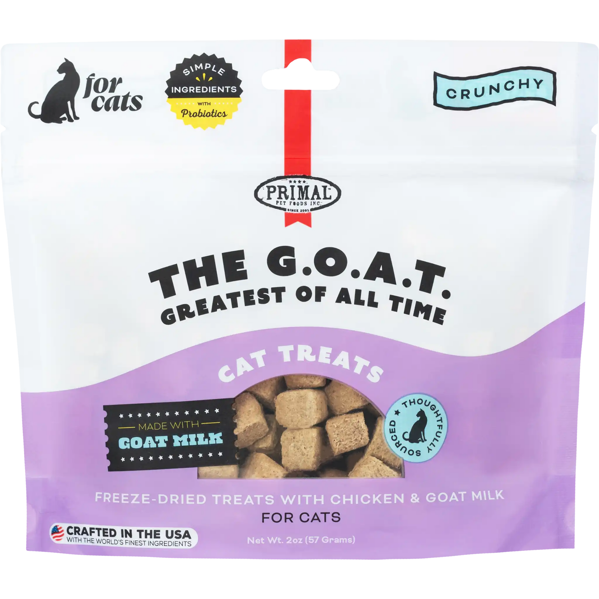 Primal The G.O.A.T. Chicken & Goat Milk Cat Treats 2 oz - Happy Pet