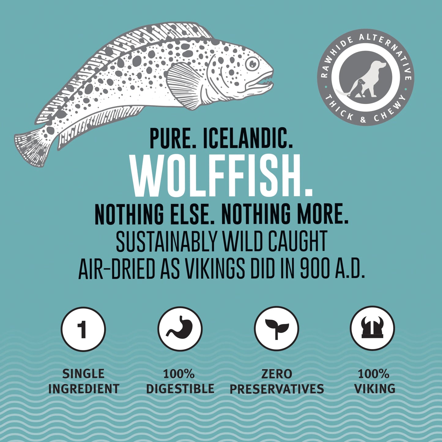 Icelandic+ Wolffish Sticks & Pieces 3 oz - Happy Pet