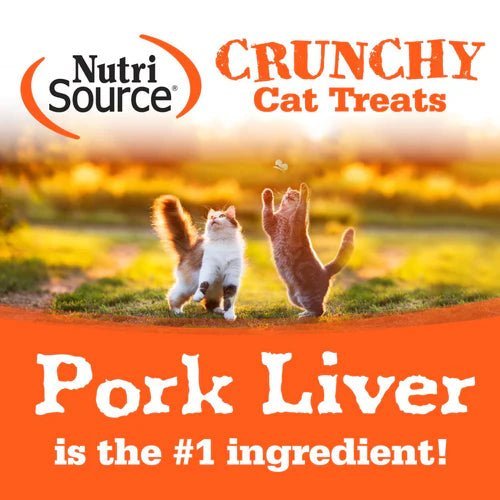 NutriSource Crunchy Cat Treats Liver & Cheese 3 oz - Happy Pet