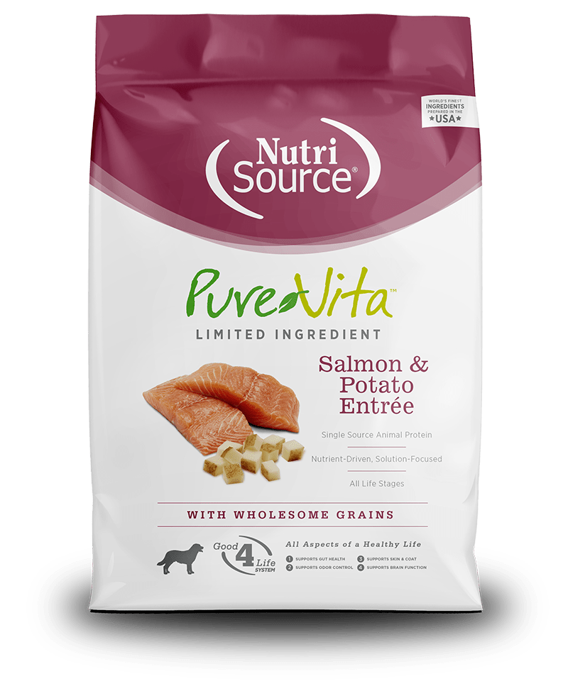 NutriSource Pure Vita Salmon & Potato 4lbs - Happy Pet