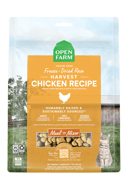 Open Farm Cat Freeze - Dried Raw Chicken Grain - Free 3.5 oz - Happy Pet