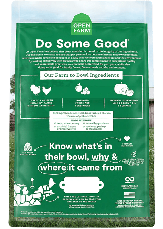 Open Farm Cat Turkey & Chicken Grain - Free 2 lbs - Happy Pet