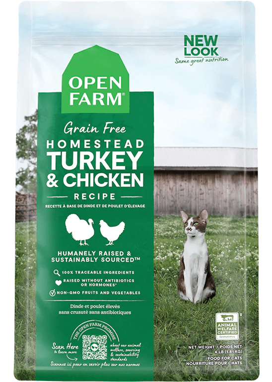 Open Farm Cat Turkey & Chicken Grain - Free 2 lbs - Happy Pet