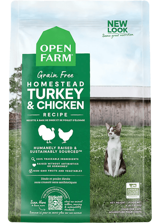 Open Farm Cat Turkey & Chicken Grain - Free 2 lbs - Happy Pet