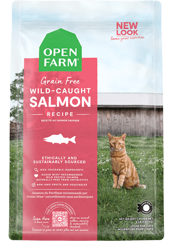 Open Farm Cat Wild - Caught Salmon Grain - Free 2 lbs - Happy Pet