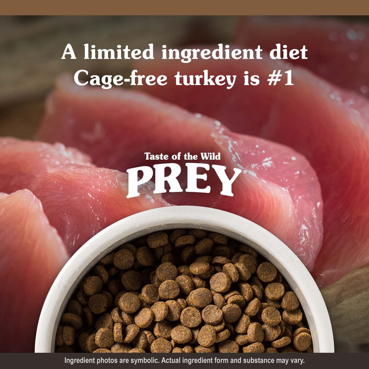 Taste of the Wild PREY Turkey Grain-Free Dry Dog Food 8 lbs - Happy Pet