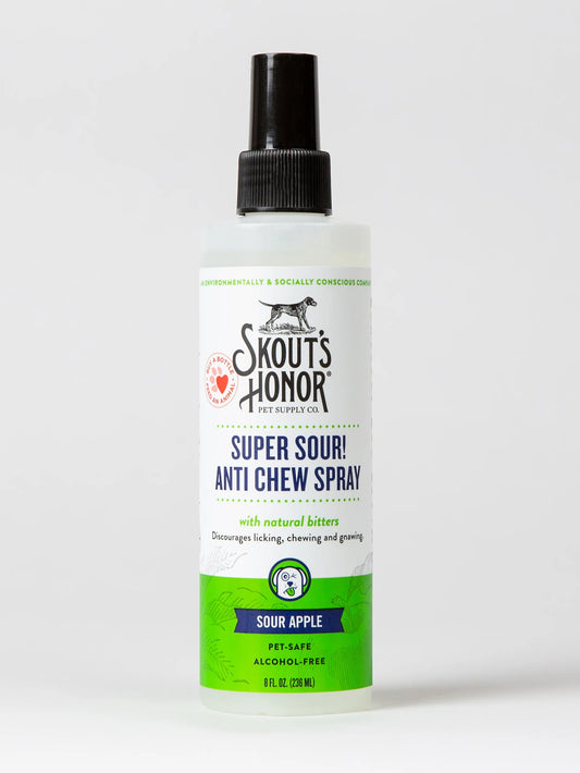 Skout's Honor Super Sour! Anti Chew Spray 8 oz - Happy Pet